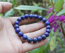 Free Shipping - AAA 100% Natural Lapis Lazuli Meditation yoga Prayer Beads charm - £15.73 GBP
