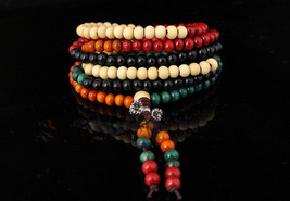 Free Shipping -  natural rosary sandalwood 7 mm Tibetan Buddhism natural color s - $15.99