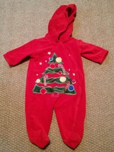 000 Little Me 3 month Christmas Tree onesie one Piece Cute Hoodie - £6.38 GBP