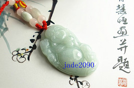 Free shipping - etsy shop jade2090 Natural white jade sleeping Buddha jade penda - £21.10 GBP