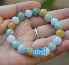 Free Shipping - green jadeite jade Good luck Hand- carved AAA Natural gr... - $25.99