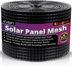 Solar Panel Critter Guard PVC Coated Galvanized Steel Mesh 6&quot; x50FT 1 2&quot; x1 2&quot; f - £45.79 GBP