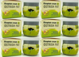 6 X Natural Ostrich Fat Ointment Rheumatoid Knee Roughness Herbal Muscle... - £32.77 GBP