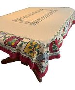 Karsten Country American Flag Christmas Tablecloth Peace Joy Cotton Love... - €25,56 EUR