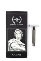 Roman Empire Shaving Caesar Gun Metal Safety Razor with 20 Blades - £10.27 GBP