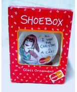 Shoebox All I Want for Christmas is a Mastercard Glass Ball Ornament 199... - £6.23 GBP