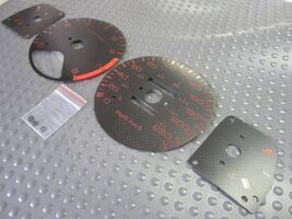 KILOMETERS For 94-97 Honda Accord Carbon Fiber White Face Glow Through G... - $22.76