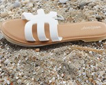 West Loop Women’s White Cushioned Sandals Size M 7/8 - $13.75