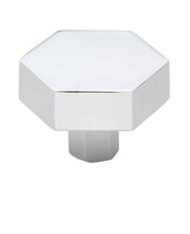 Cabinet Knobs Solid Hexagon Polished Chrome Franklin Brass 1.5&quot; (10 Pack) - £15.46 GBP