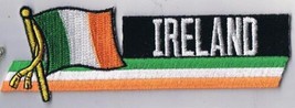 Ireland Irish Flag Iron On Sew On Patch 1 1/4&quot; x 4 1/2&quot; - $3.95