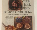 Vintage Post Great Grains Cereal print ad 1992 ph3 - $6.92