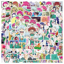100 Pcs Anime The Disastrous Life of Saiki K Handmade Stickers Decals Fo... - $12.00