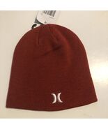 NEW with TAGS Hurley Icon Staples Beanie Red White Embroidered Logo One ... - €15,44 EUR
