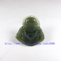 FREE SHIPPING - Natural light green  jade jadeite Happy /  happiness /  Compassi - £15.72 GBP
