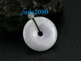 Free Shipping - Nice Natural Lavender Blessing Ring Jade Pendant charm - from ja - £20.53 GBP