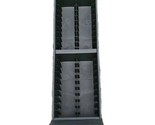 Fellowes VHS Storage Tower Black Plastic Shelf 40 Slots 2 Piece Vtg - $54.40
