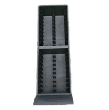 Fellowes VHS Storage Tower Black Plastic Shelf 40 Slots 2 Piece Vtg - $54.40