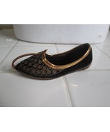 Vintage Embroidered Sequin Pakistan Curl Toe Leather Sole Baby Shoe 4-1/... - $24.42 CAD
