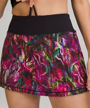 LULULEMON PACE RIVAL SKIRT REG~HYPER FLOW PINK MULTI/BLACK~6~NWT~USPS SHIP - $119.95