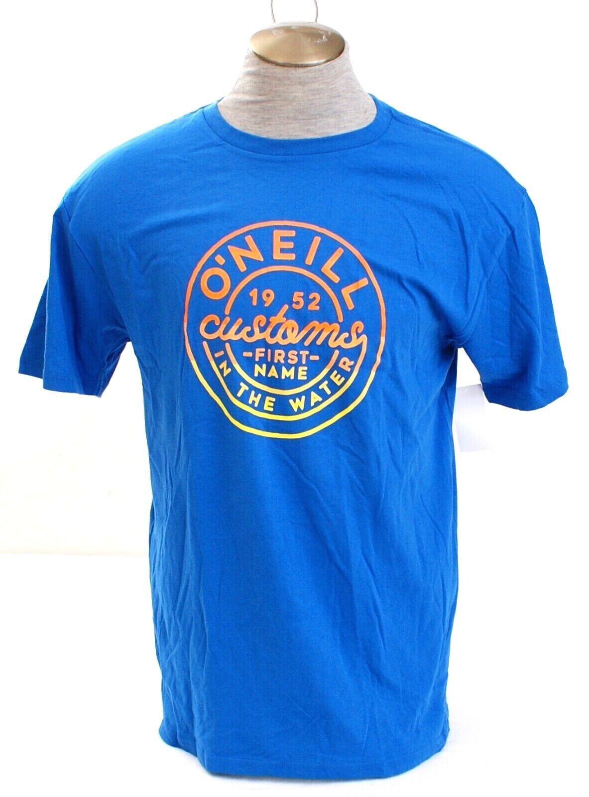 O'Neill Blue Graphic Blue Crew Neck Short Sleeve Tee T-Shirt Men's L NWT - £31.26 GBP