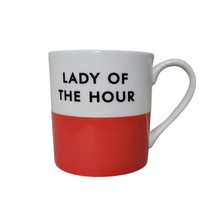 Kate Spade Lenox Chic Speak Coffee MUG Lady of the Hour Red - £9.42 GBP