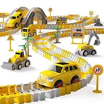 iHaHa 236 PCS Construction Race Tracks for Kids Boys Toys 6 PCS Construction ... - £41.90 GBP