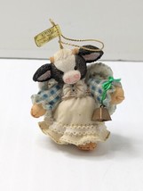 Mary&#39;s Moo Moos Angel With Cow Bell 651613 Collectible Hanging Ornament 1994 - £12.60 GBP