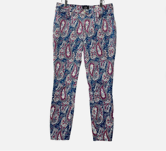 NYDJ for Chico&#39;s Women’s Blue Paisley Skinny Lift Tuck Tech Denim Jeans ... - $44.55