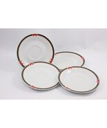 Ribbons Tree Saucers Christmas Lot of 4 Xmas - $215.82 MXN