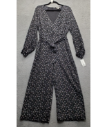 Maison Jules Jumpsuit Womens 4 Multi Floral Dandelion Spark Tie Waist Ba... - $557.45 MXN
