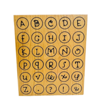 Great Impressions Round Alphabet Rubber Stamp K83 - $15.99