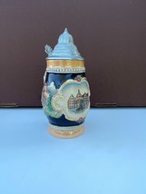 Vintage &quot;Frankfurt&quot; decorated Beer stein, 1950&#39;s W. Germany - £8.98 GBP