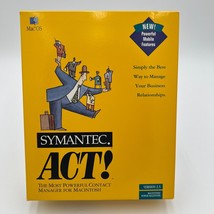 Symantec Act! For Macintosh Version 2.5 Big Box Software 3.5&quot; Floppies V... - £7.55 GBP