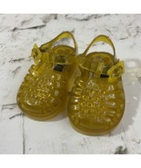 Grendha Yellow Jelly Sandals Yellow Translucent Little Girls Sz 3 Strappy - $11.88