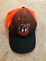 Baltimore Orioles Dugout Club Trucker hat Baseball Cap Faded Dots Orange - £7.43 GBP