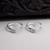 Ethnic Indian Handmade Toe Ring Pair Real 925 Silver bichhiya for women - £20.93 GBP