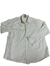Linea Dome Mens Button Front Striped Shirt XXL Career Business Office At... - $15.84