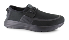 Hey Dude Sirocco Active Men&#39;s # 14 Stretch Canvas Double Black Flex &amp; Fo... - $66.49