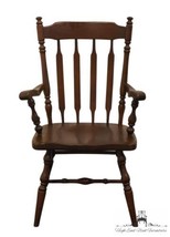 ETHAN ALLEN Antiqued Pine Sold Tavern High Back Catkin Dining Arm Chair 12-6011A - £475.47 GBP