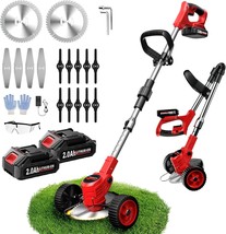 Electric Weed Wacker Cordless, Weed Eater Battery Powered With 3 Types Of - $51.97