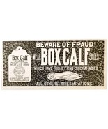 White Brothers Box Calf Shoes 1897 Advertisement Victorian Fashion ADBN1ttt - $27.40 CAD
