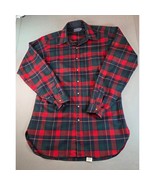 Vintage Pendleton Wool Flannel Shirt L Tall Kilgore Tartan Plaid Made USA - €77,27 EUR