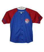 MLB Genuine Youth Large Alfonso Soriano Texas Rangers Button Up #12 Jersey - £13.40 GBP