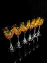 Faberge  Odessa Yellow Gold  Crystal Colored Glasses 8 3/8" Tall NIB image 5