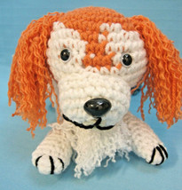 Amigurumi Red Mixed Breed Puppy Dog Crochet Handmade Figurines Gifts by ... - $29.95