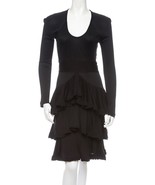 NWT Viktor &amp; Rolf Stretch Silk Ruffle Dress IT 40 US 4 $1900 NEW!!! - €123,41 EUR