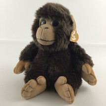 Ty Wild Wild Best Brownie Monkey Ape 10&quot; Plush Stuffed Animal Toy 2011 w... - £23.26 GBP