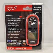 Wintact Digital Anemometer Wind Speed Temperature WT816 New Sealed - £30.24 GBP