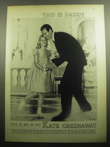1958 Kate Greenway Dress Ad - This is Daddy This is me in my Kate Greenaway - £14.44 GBP