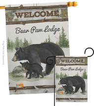 Bear Paw Lodge - Impressions Decorative Flags Set S110103-BO - £46.73 GBP